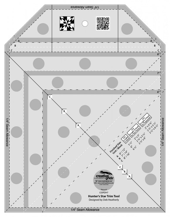 Creative Grids Hunter's Star Trim Tool # CGRDH7
