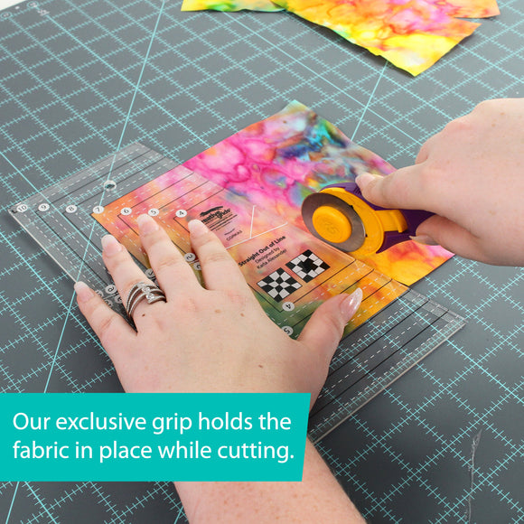 Creative Grids Straight Out Of Line 6in x 10in Quilt Ruler CGRKA3