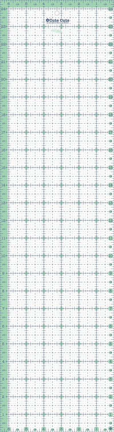 6-1/2in x 24-1/2in Cute Cut Ruler # STCC-11562