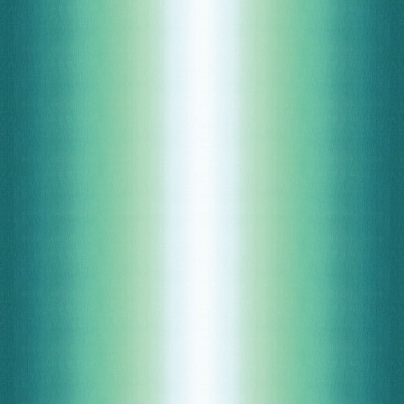 Green Teal Tonal Gelato Ombre. Sold in 1/2 yard increments