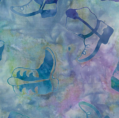 Western Batik Quilt Fabric Lilac Mist and Teal Purple Cowboy Boots  Fabric - StoryQuilts.com