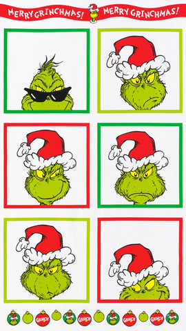 Grinch Panel Holiday Dr. Seuss