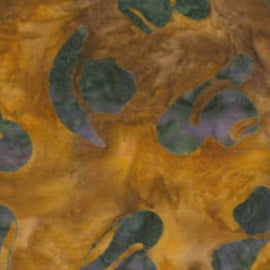 Western Batik Quilt Fabric Golden Tan and Indigo Cowboy Hats  Fabric - StoryQuilts.com