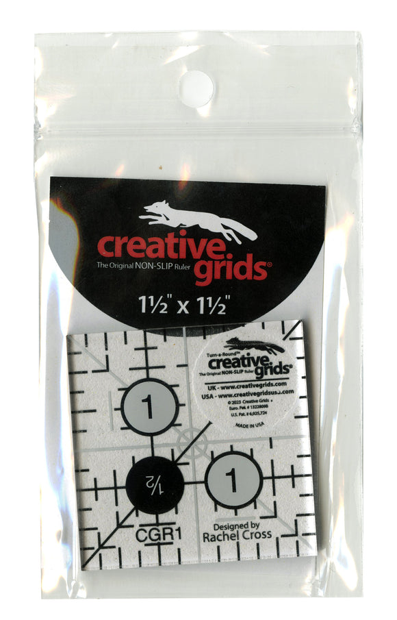 Creative Grids Quilt Ruler 1-1/2in Square, CGR1