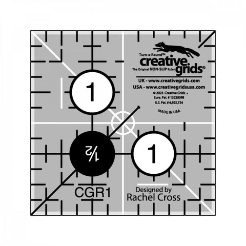 Creative Grids Quilt Ruler 1-1/2in Square, CGR1