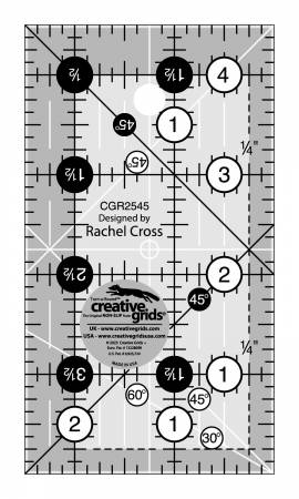 Creative Grids Quilt Ruler 2-1/2in x 4-1/2in CGR2545