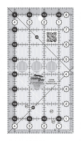Creative Grids Quilt Ruler 4-1/2in x 8-1/2in CGR48