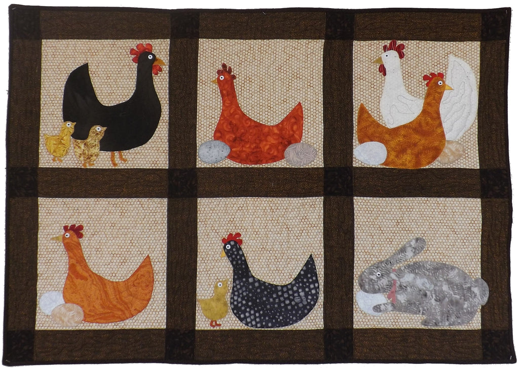 Jana's Chickens  Pattern - StoryQuilts.com