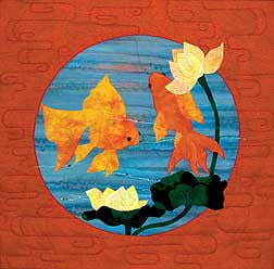 Chinese Goldfish  Pattern - StoryQuilts.com