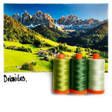 Color Builder 3pc Set Dolomites Green  Thread - StoryQuilts.com