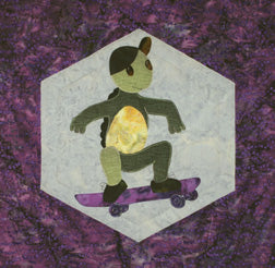 Turtle Catching Air  Pattern - StoryQuilts.com