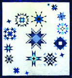 Galaxy Quest - 5 Floating Star  Pattern - StoryQuilts.com