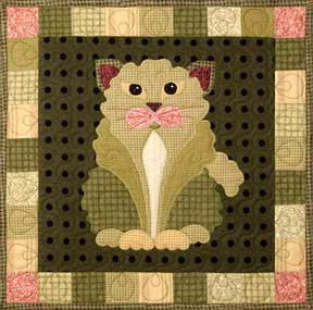 BEAUTIFUL GREY TABBY CAT & PATCHWORK QUILT CROSS STITCH KIT by