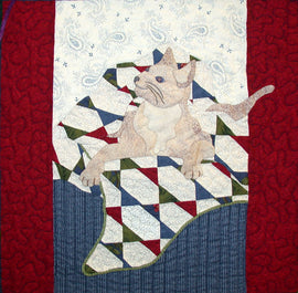 Sunday's Cat - Block 7  Pattern - StoryQuilts.com