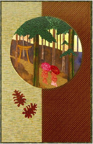Kit - Postcards from Japan - Sacred Grove  Kit - StoryQuilts.com