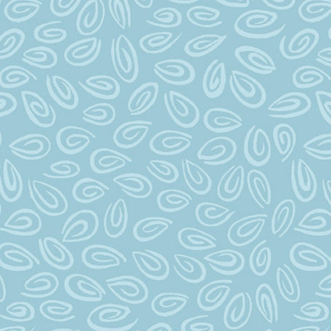 Turquoise Swirls by Susybee  Fabric - StoryQuilts.com