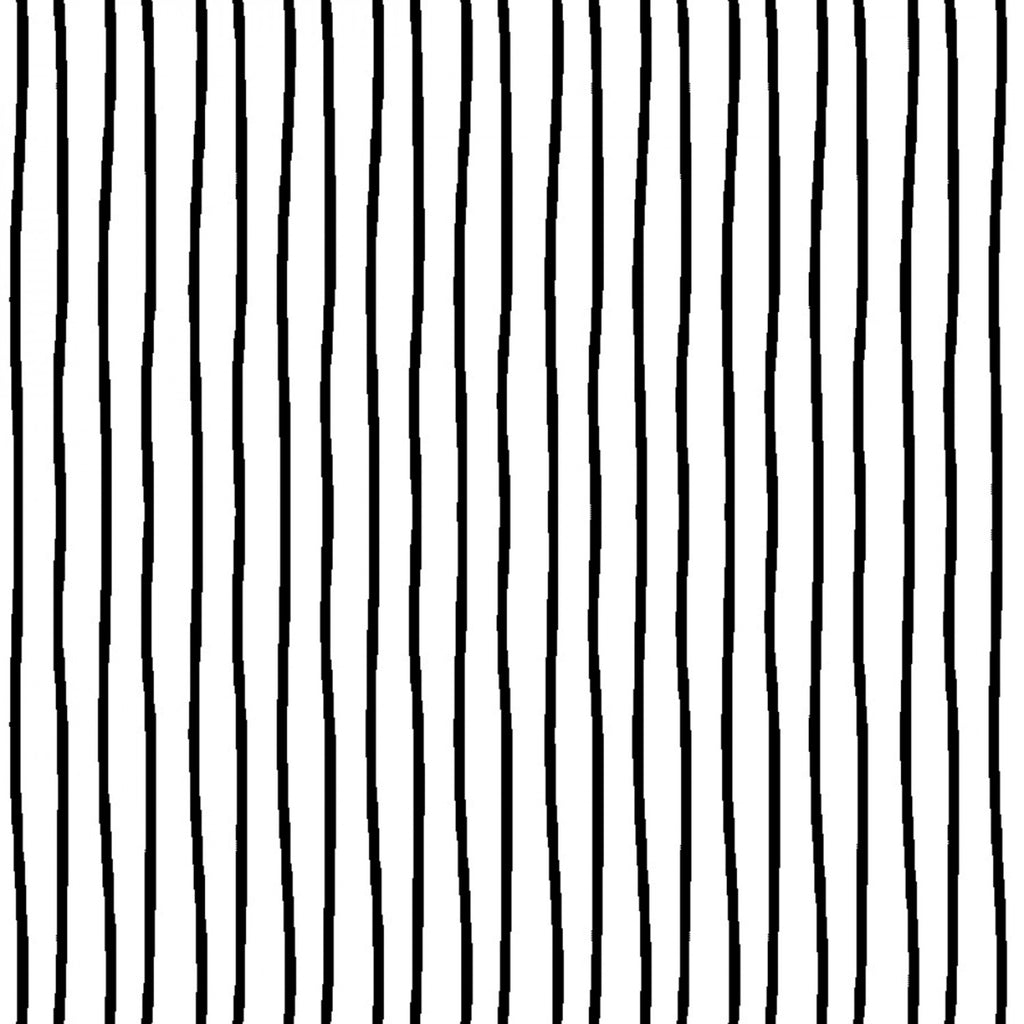 White/Black Stripe Quilt Fabric