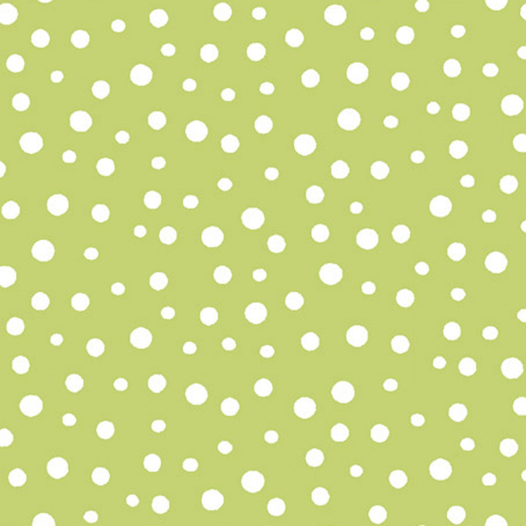 Green Dots by Susybee  Fabric - StoryQuilts.com