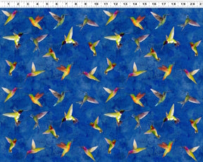 Zen Digital Hummingbirds Y3763-31 Royal Blue