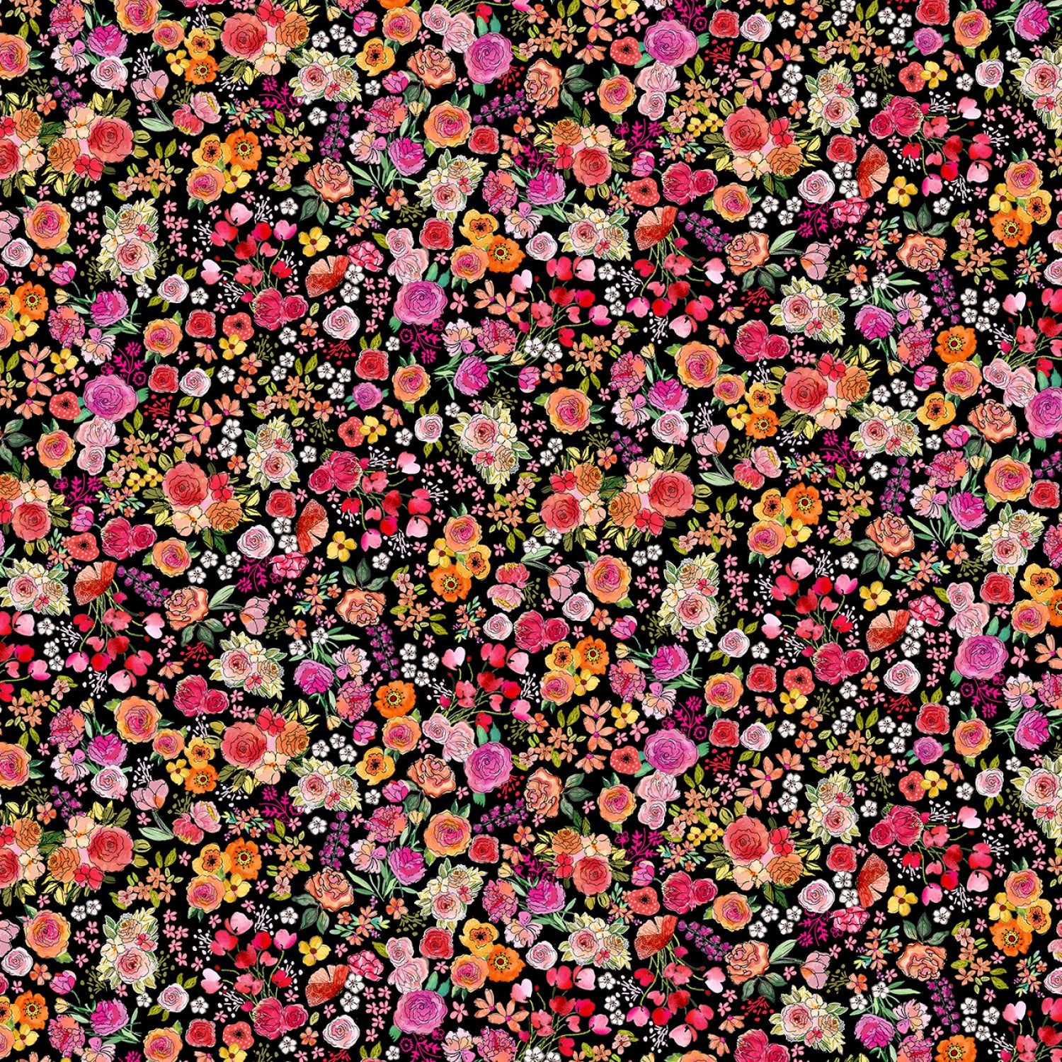 Floral Quilt fabric