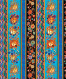 Season of the Sun - Sun Face & Floral Stripe - 13191-99-1