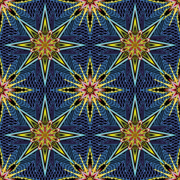 What If by Paula Nadelstern, Prima Donna, Radio Star, 16253-55, blue/multi,  sold in 1/2 yard increments