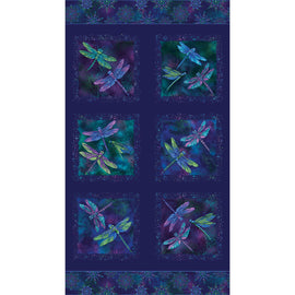 On Dragonfly Wings Panel Multi 16398PB-99  Fabric - StoryQuilts.com