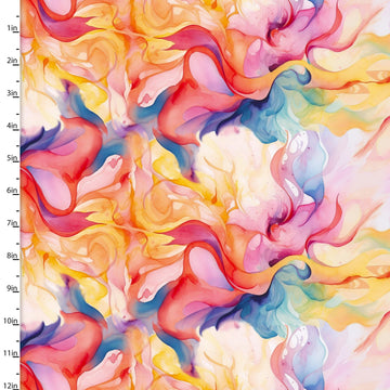 WATERCOLOR SWIRLS MULTI 22958-MLT sold in 1/2 yard increments  Fabric - StoryQuilts.com