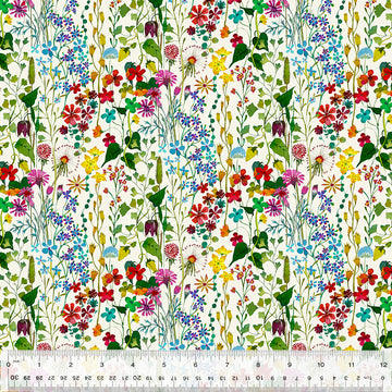 Gardenia - Posie Ivory. Sold in 1/2 yard increments