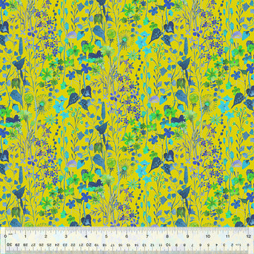Gardenia - Posie Chartreuse,  sold in 1/2 yard increments