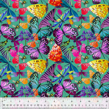 Gardenia - Flutter Jade,  sold in 1/2 yard increments
