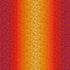 Tequila Sunrise Floral Ombre # 6939S-38, sold in 1/2 yard increments