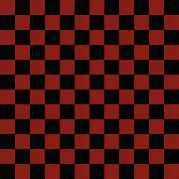 I'd Rather Be Playing Chess Checkerboard Black And Red  Fabric - StoryQuilts.com