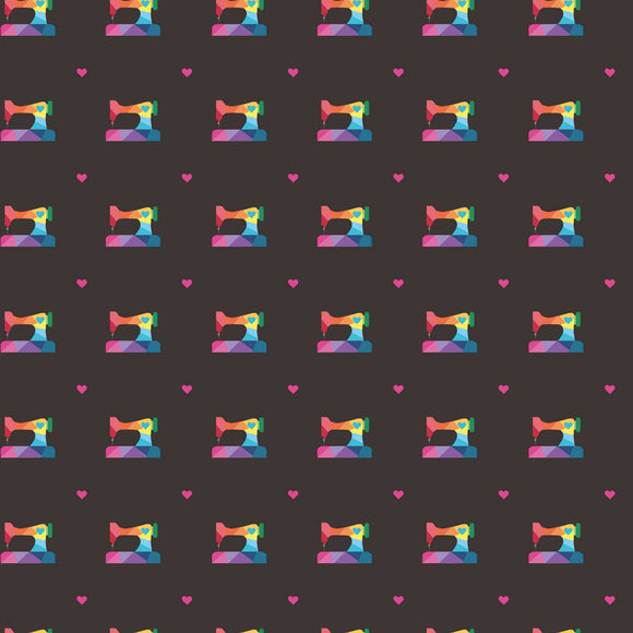 Make Geo Sewing Machine Black RB022924