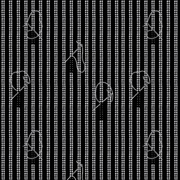 Sew Journal Stitches Black # C13885R-BLACK