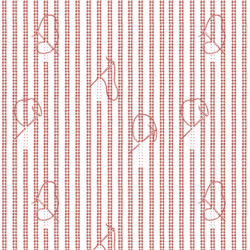 Sew Journal Stitches Red # C13885R-RED