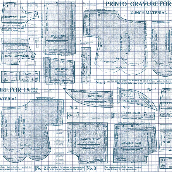 Sew Journal 18-Inch Doll Pattern Denim # C13890R-DENIM