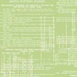 Sew Journal Pattern Making Green # C13892R-GREEN