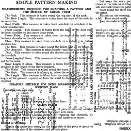 Sew Journal Pattern Making White # C13892R-WHITE