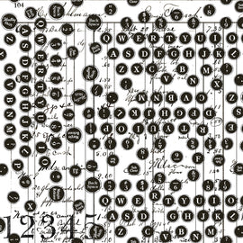 Sew Journal Deconstructed Type White # C13893R-WHITE