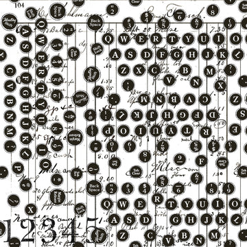 Sew Journal Deconstructed Type White # C13893R-WHITE