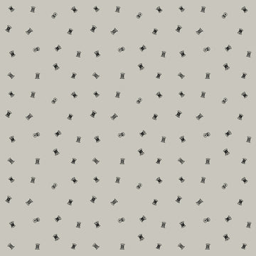 Sew Journal Tiny Spools Gray # C13894R-GRAY