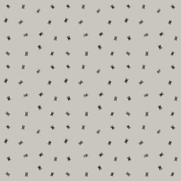 Sew Journal Tiny Spools Gray # C13894R-GRAY