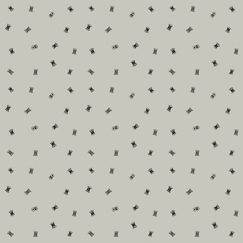 Sew Journal Tiny Spools Gray # C13894R-GRAY