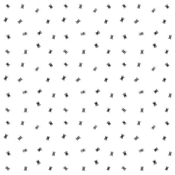 Sew Journal Tiny Spools White # C13894R-WHITE