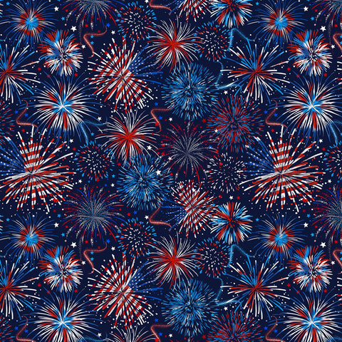 Usa Flag Fireworks