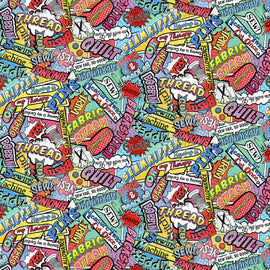 Multi Sewing & Quilting Words Comic CD2595-MULTI