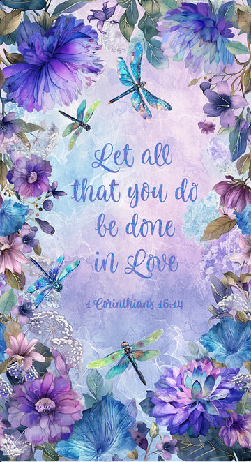 Multi In Love Panel 24in # CD3889-MULTI
