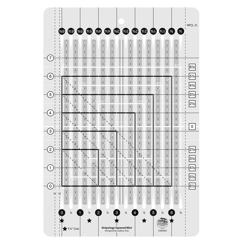 Creative Grids Stripology® Mini Quilt Ruler # CGRGE3