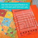 Creative Grids Stripology® Mini Quilt Ruler # CGRGE3-4